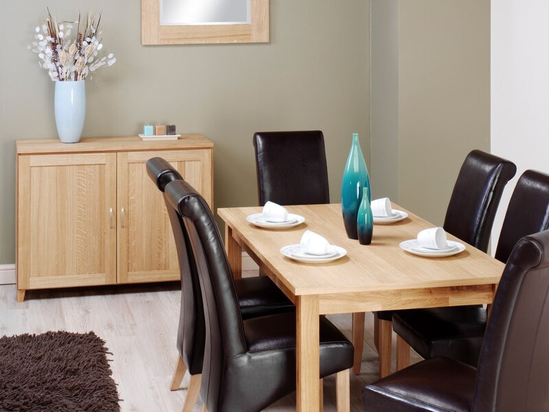 Dining Table Set — Brown
