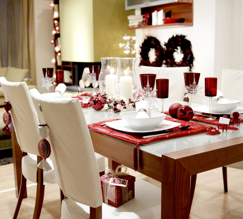 Dining Table Setting — Red