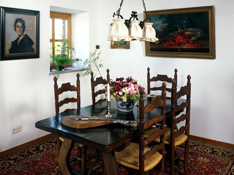 Dining Table with Chairs — Brown, Calm, Afternoon