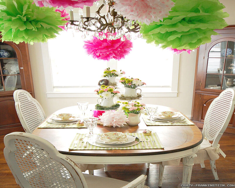 Dining Table with Decorations
