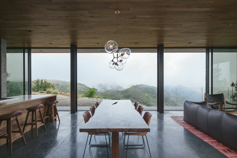 Dining Table with Mountain View