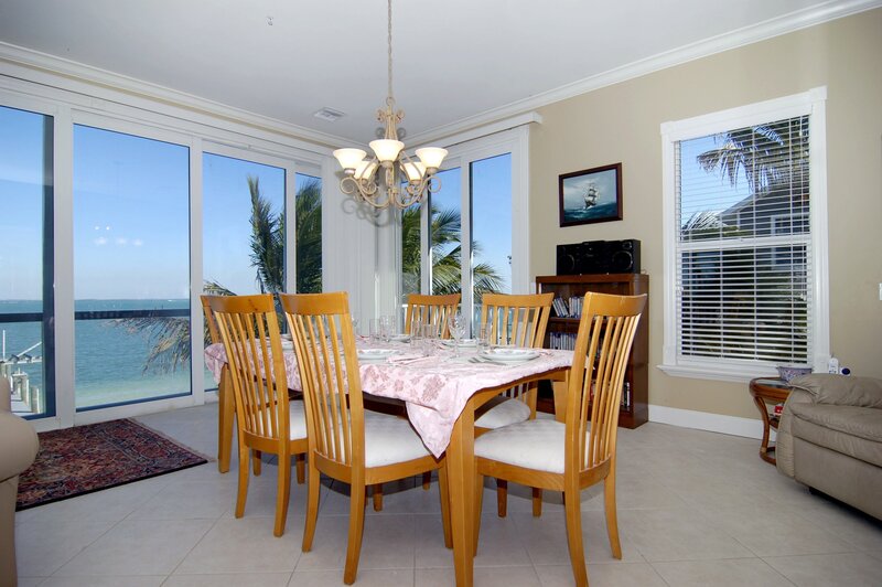 Dining Table with Ocean View — Beige
