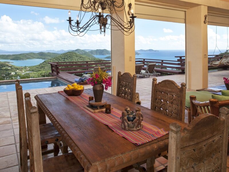 Dining Table with Ocean View — Brown