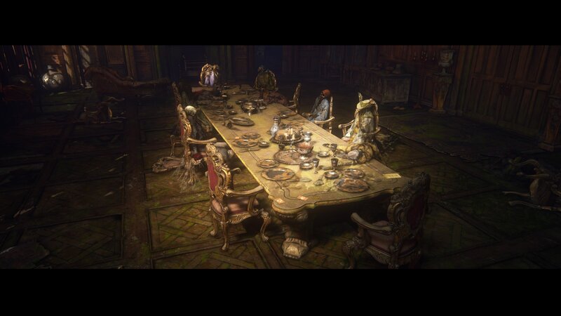 Dining Table with Skeletons