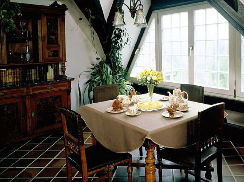 Dining Table with Tea Set
