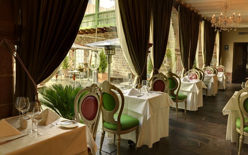 Dining Tables in Restaurant — Brown