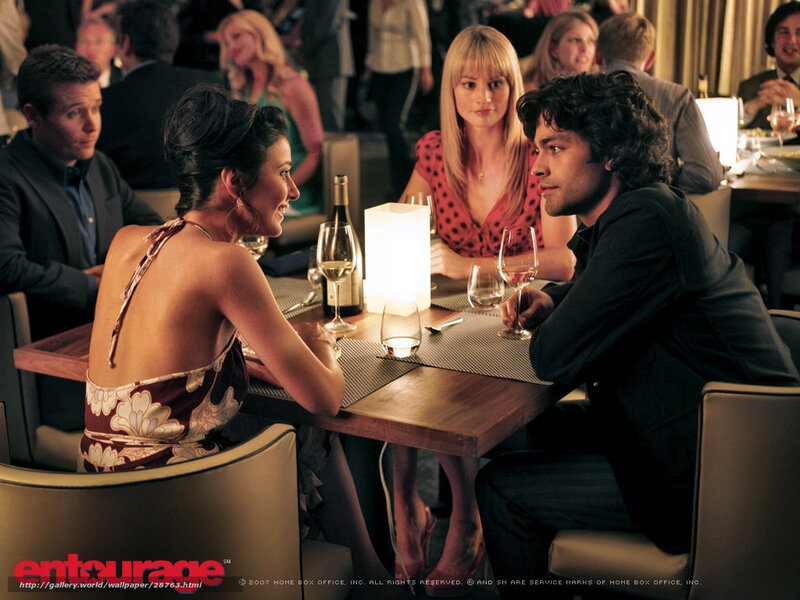 Dinner conversation at a restaurant