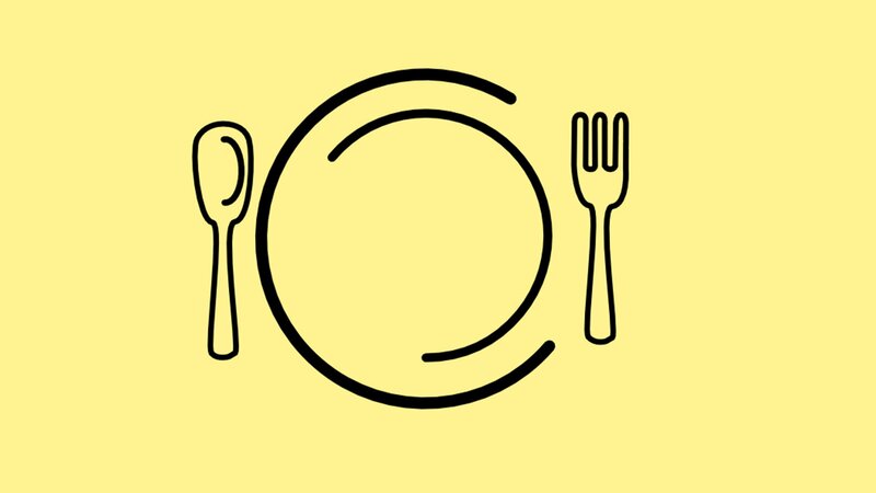 Dinner Plate Setting — Yellow