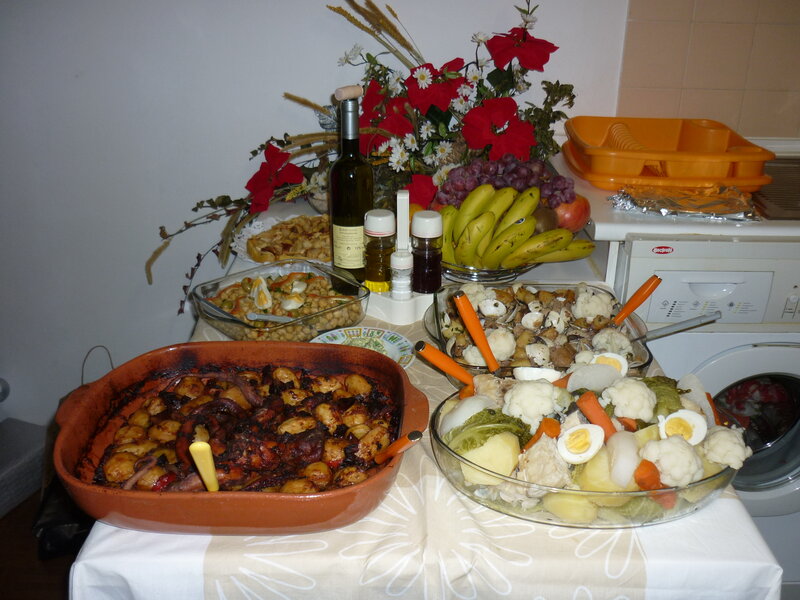 Dinner Spread on Table