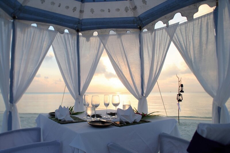 Dinner Table at Sunset