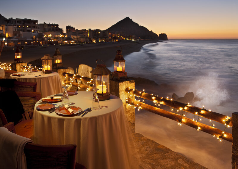 Dinner Table on Balcony — Orange