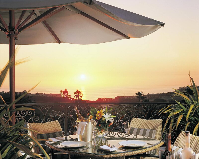 Dinner Table on Balcony — Yellow