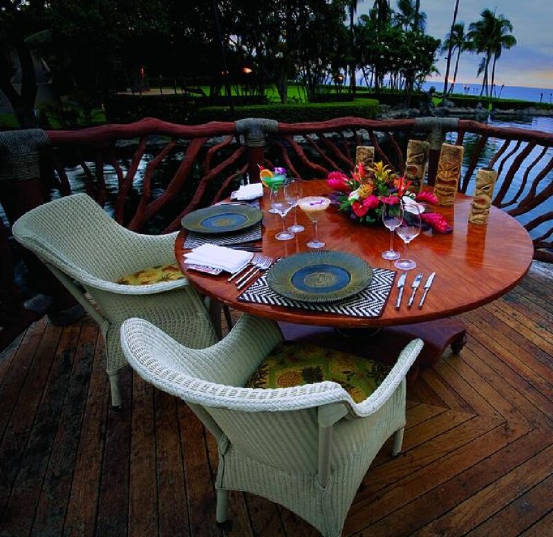 Dinner Table on Deck — Brown