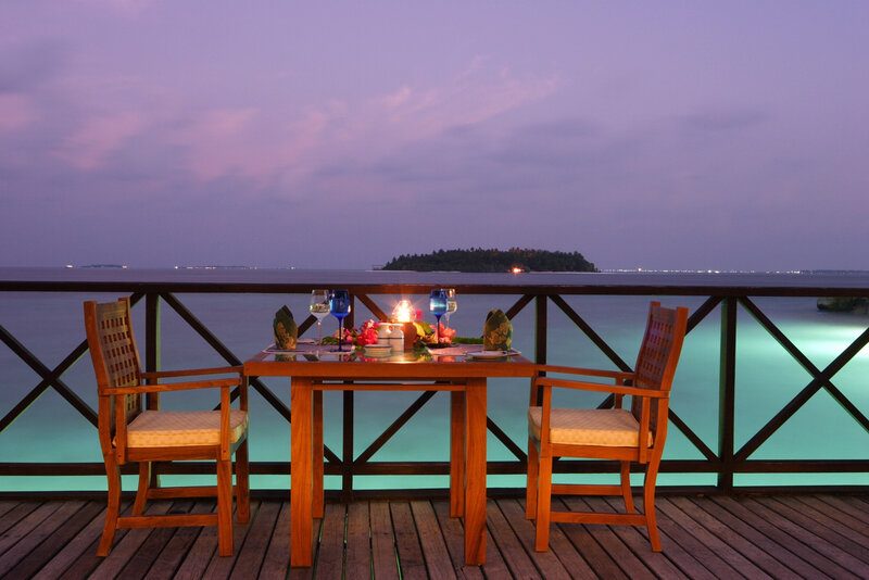 Dinner Table on Deck — Purple