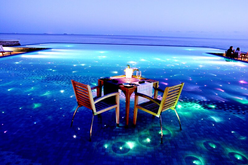 Dinner Table on Pool