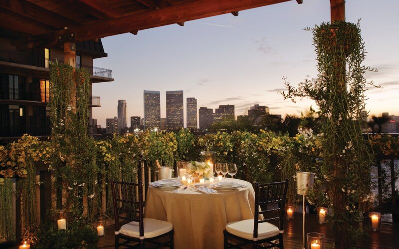 Dinner Table on Rooftop — Beige