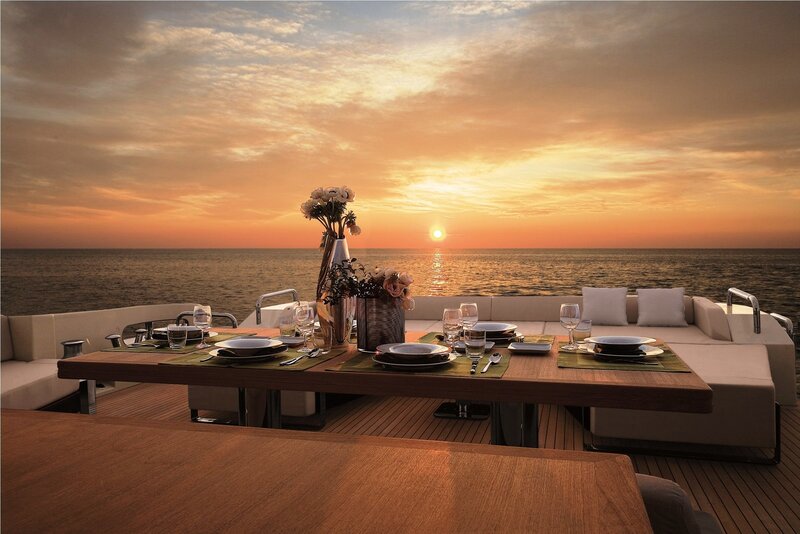 Dinner Table on Yacht