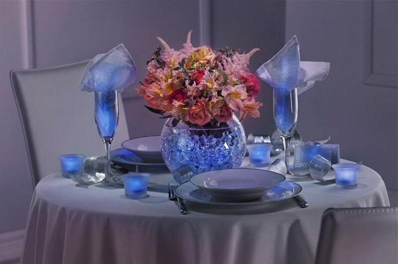 Dinner Table Setting — Blue