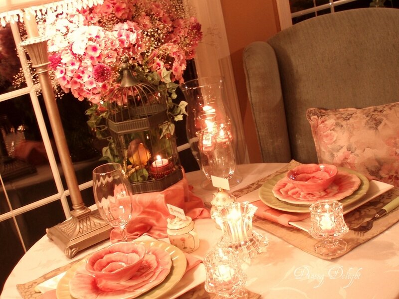 Dinner Table Setting — Pink