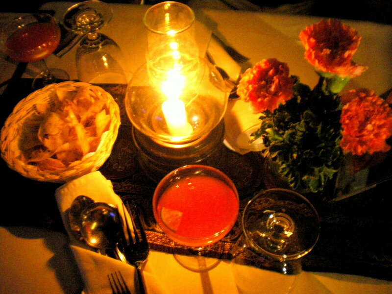 Dinner Table Setting — Yellow