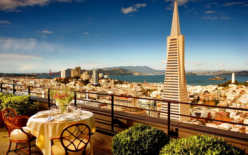 Dinner Table with City View