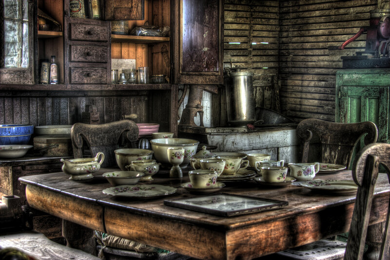 Dinner Table with Dishes
