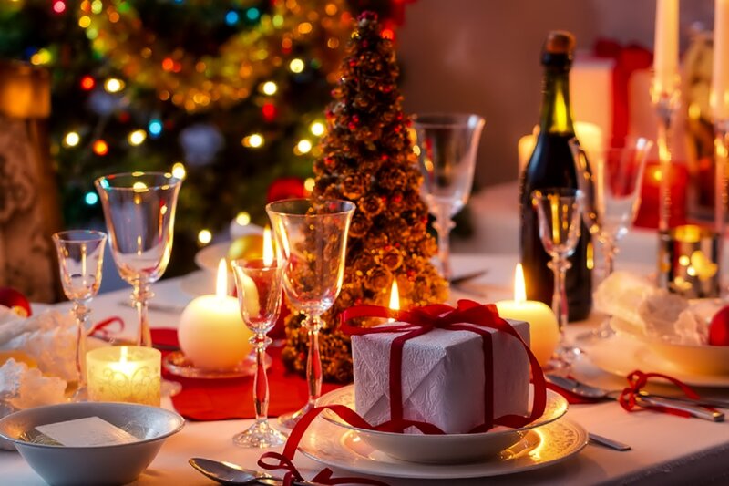 Dinner Table with Gift