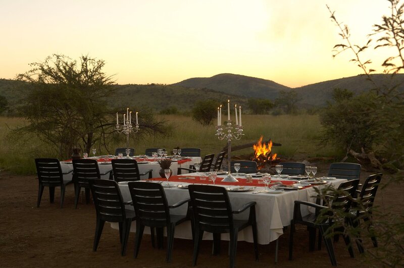 Dinner Tables at Sunset