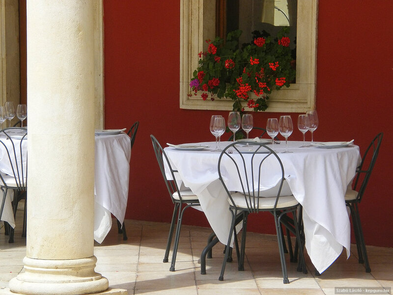 Dinner Tables on Patio