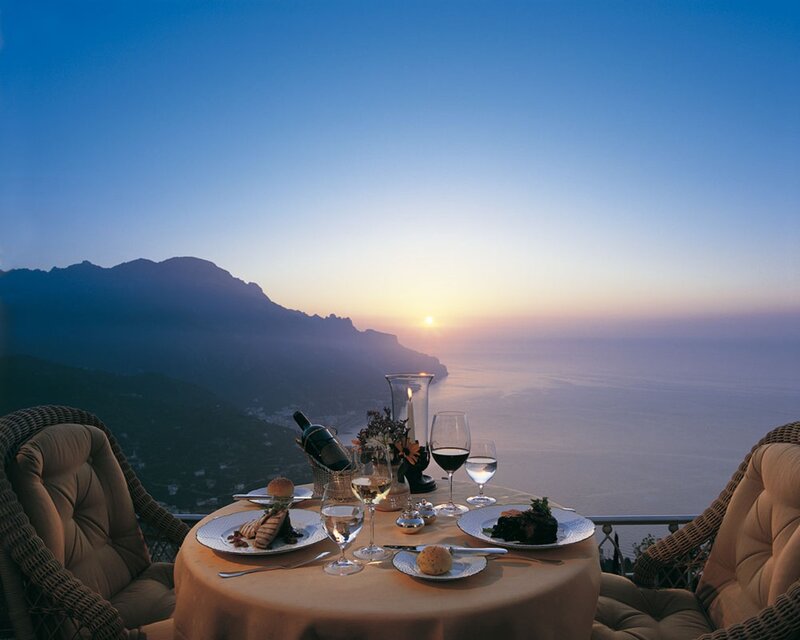 Dinner with a sea view