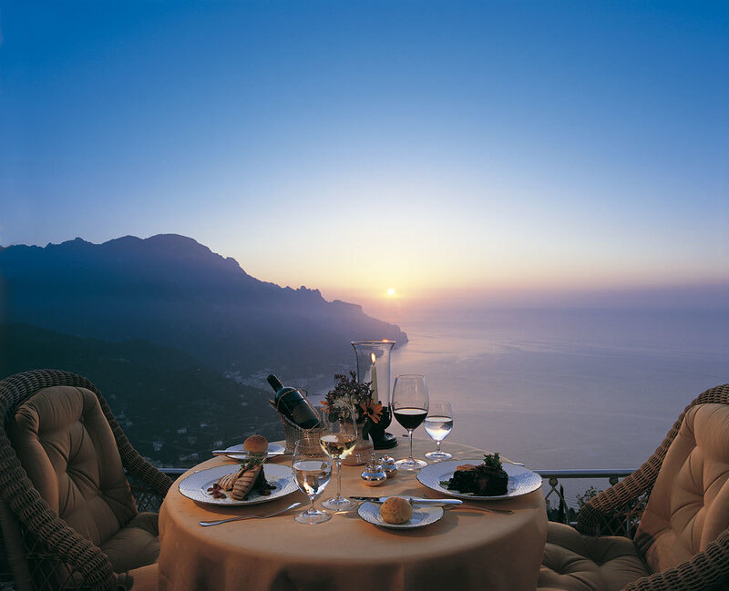 Dinner with a sea view