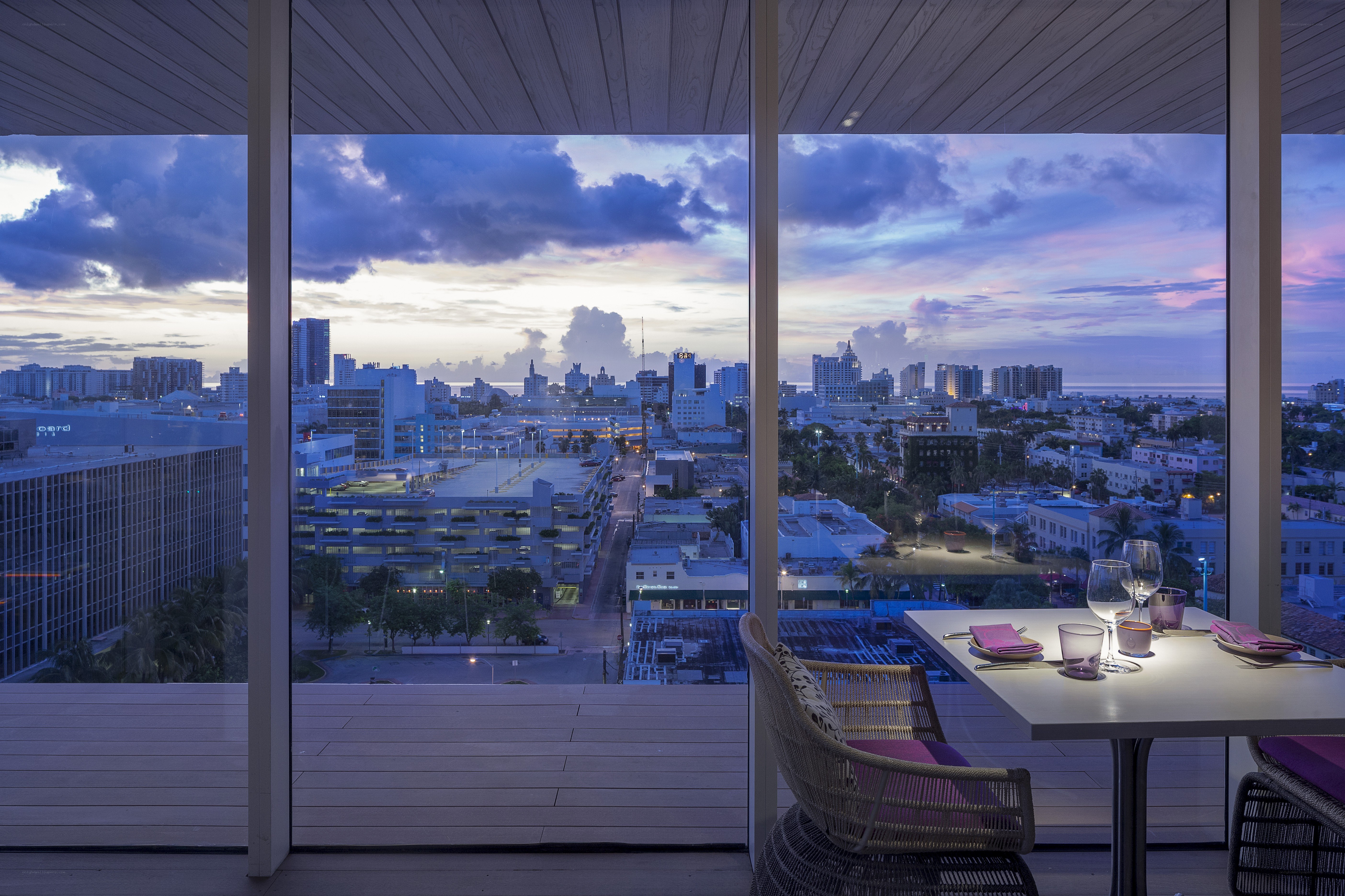 Dinner with city view