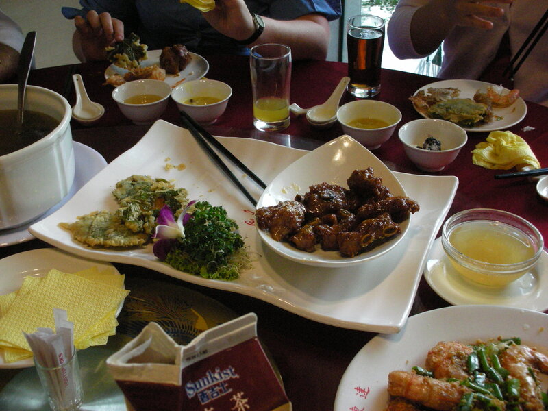 Dinner with multiple dishes