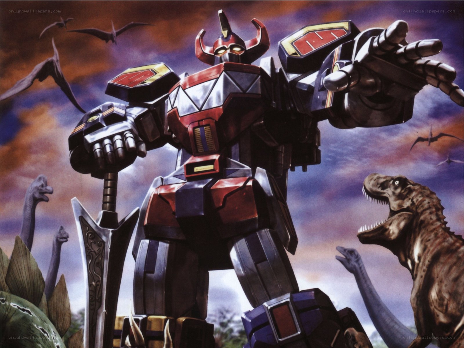 Dino Megazord stands ready