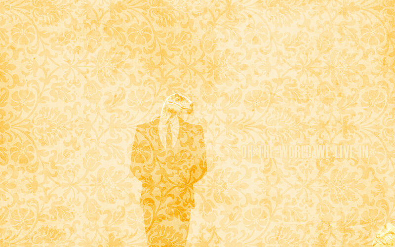dinosaur in a suit wallpaper