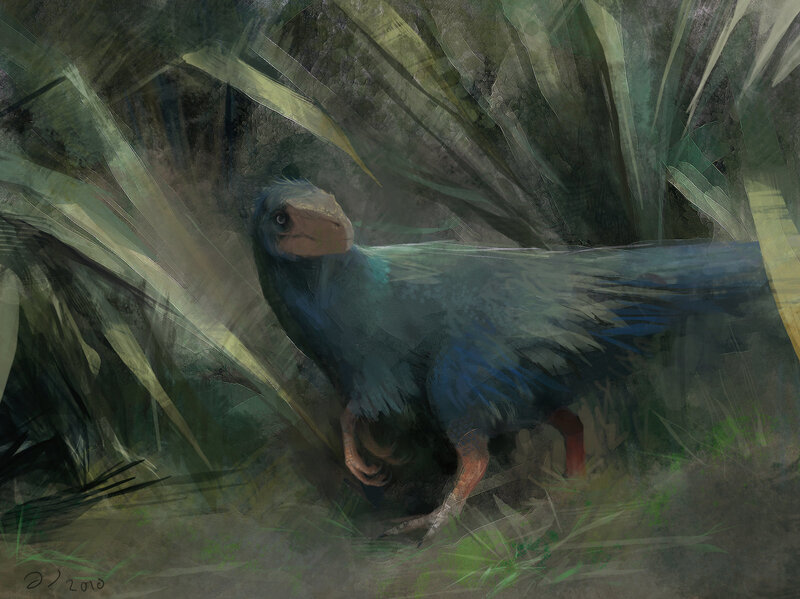 dinosaur in foliage