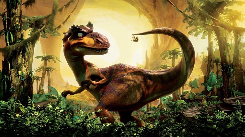 Dinosaur in Jungle — Green, Dramatic