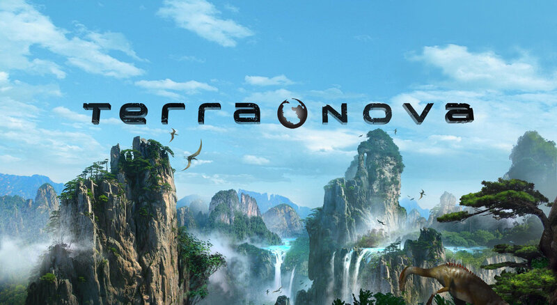 Dinosaur in Mountain Landscape
