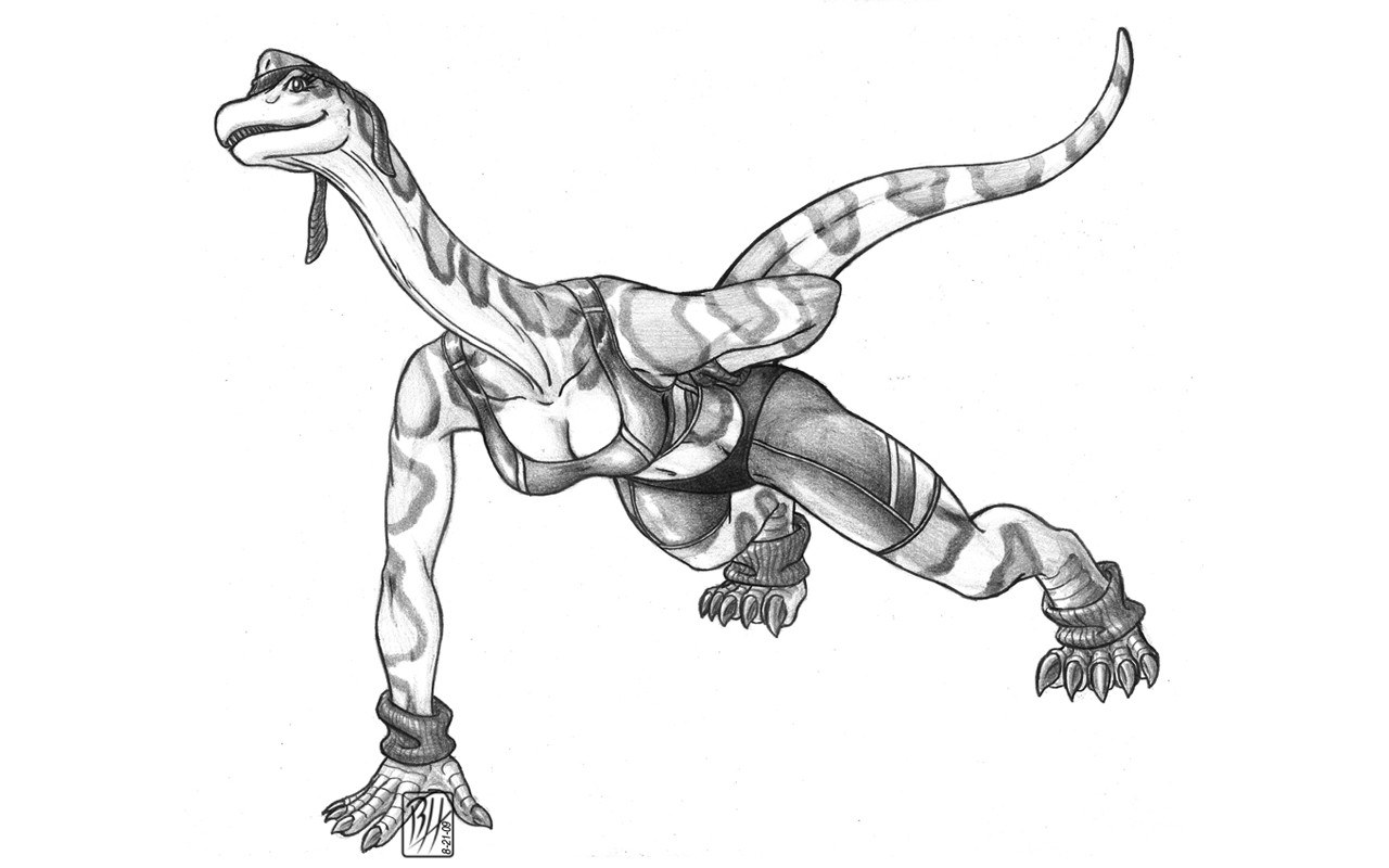 dinosaur-like creature drawing