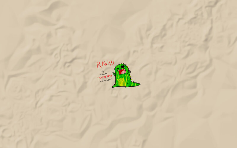 dinosaur love message
