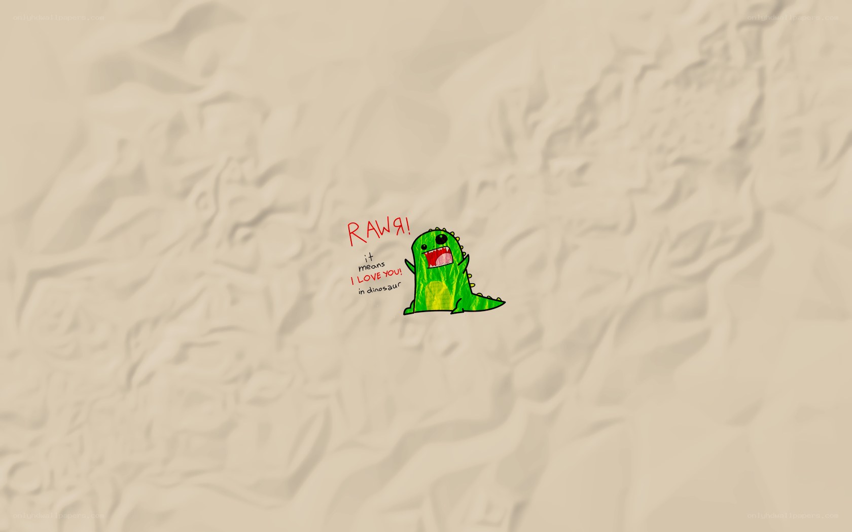 dinosaur love message