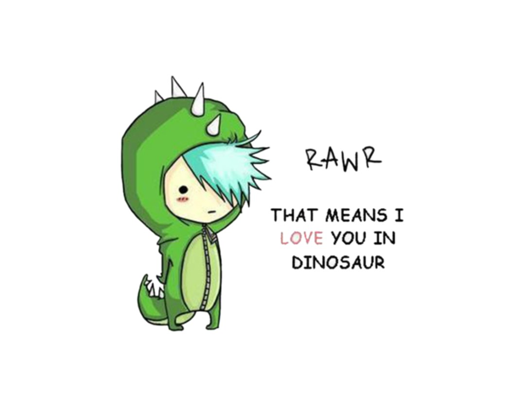 dinosaur love message