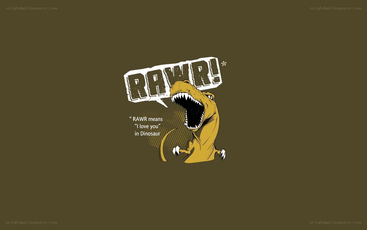 Dinosaur love message