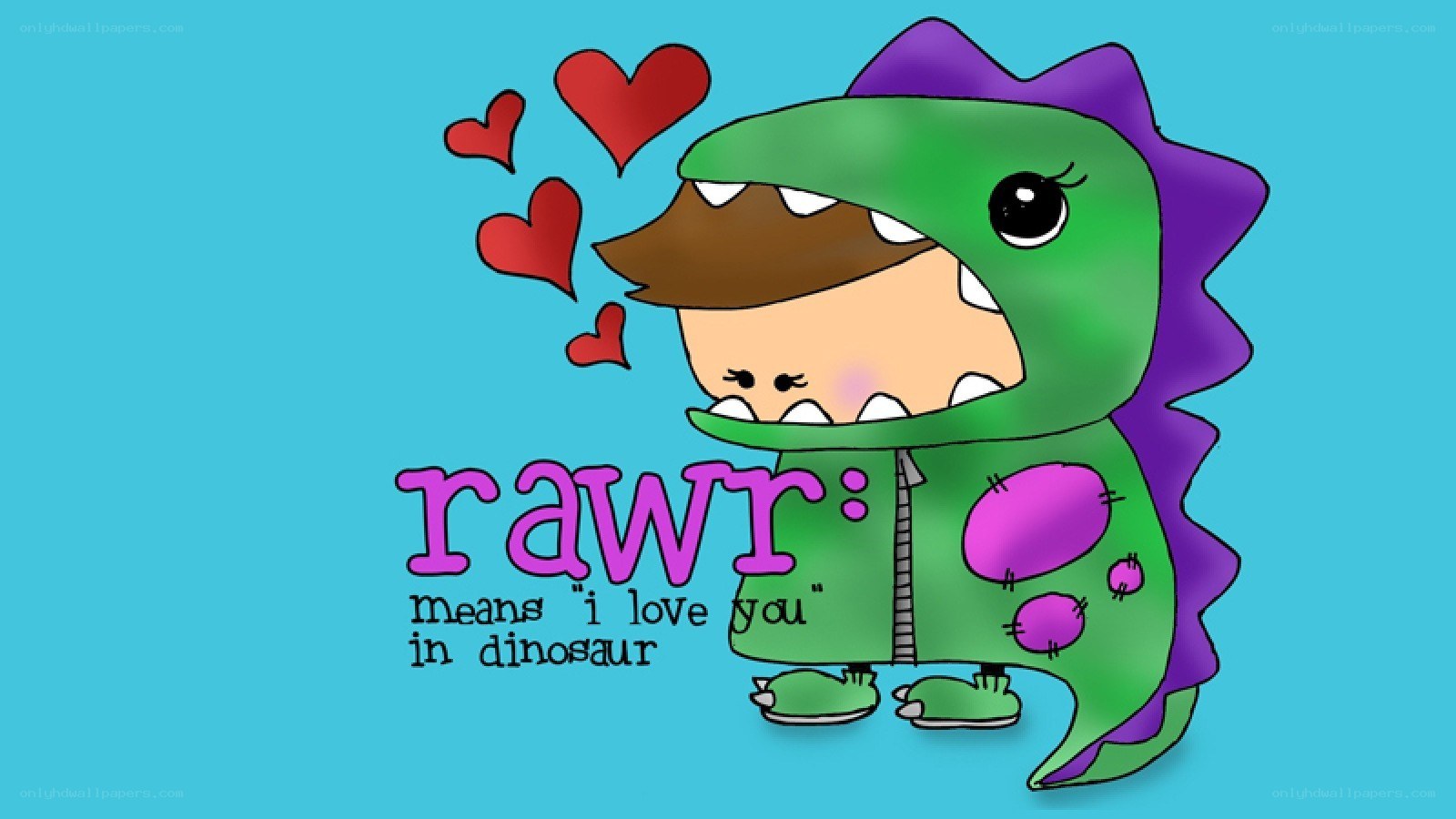 dinosaur love message