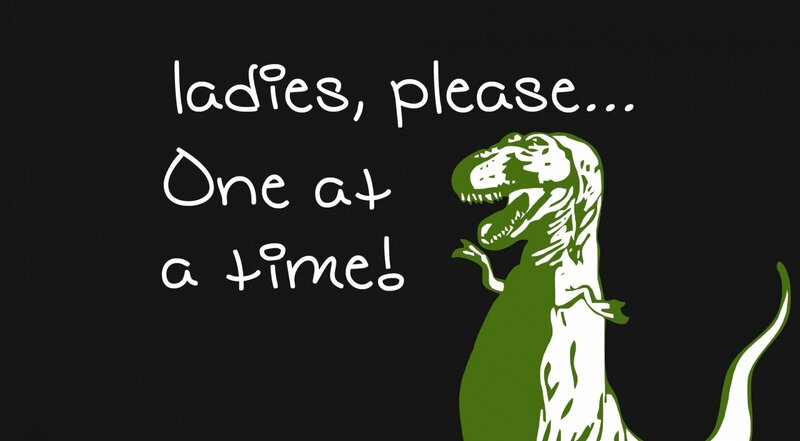 dinosaur meme with text