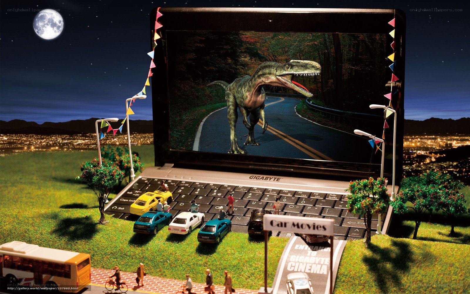 Dinosaur movie at Gigabyte Cinema