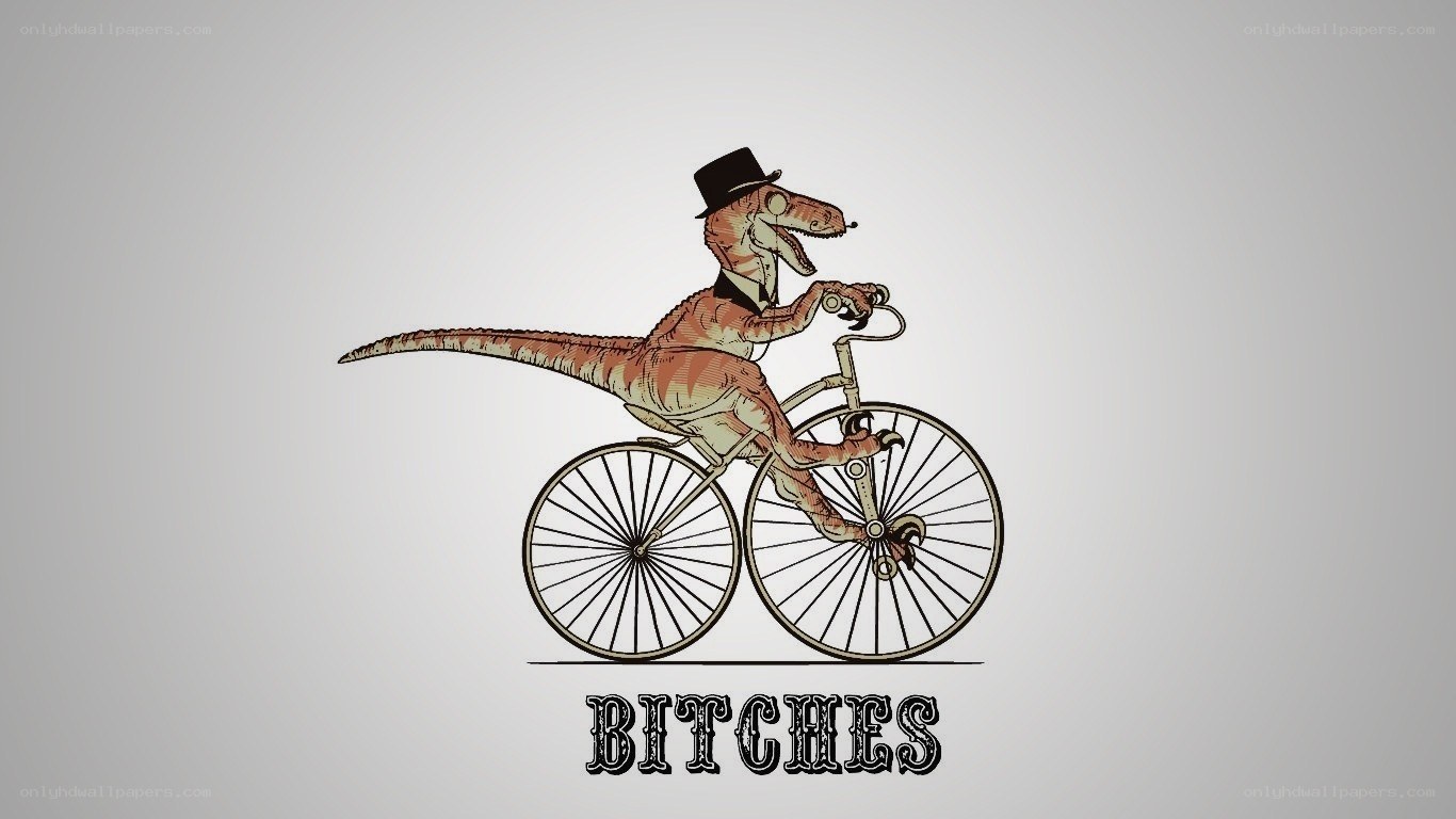 dinosaur on a bicycle