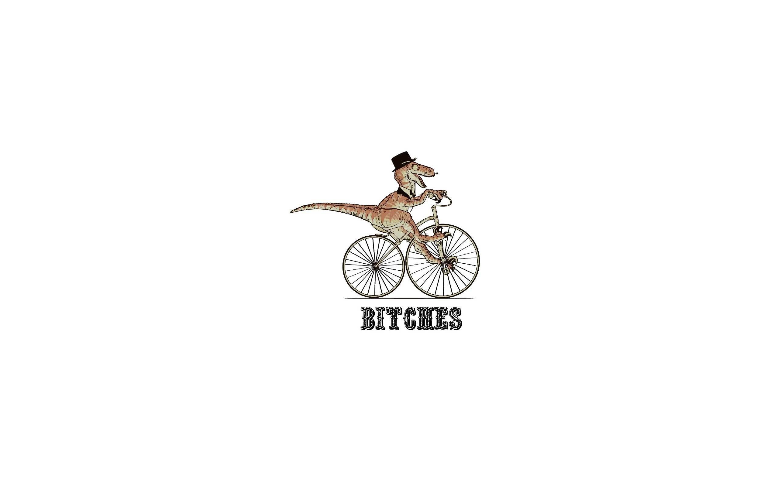 dinosaur on a bicycle