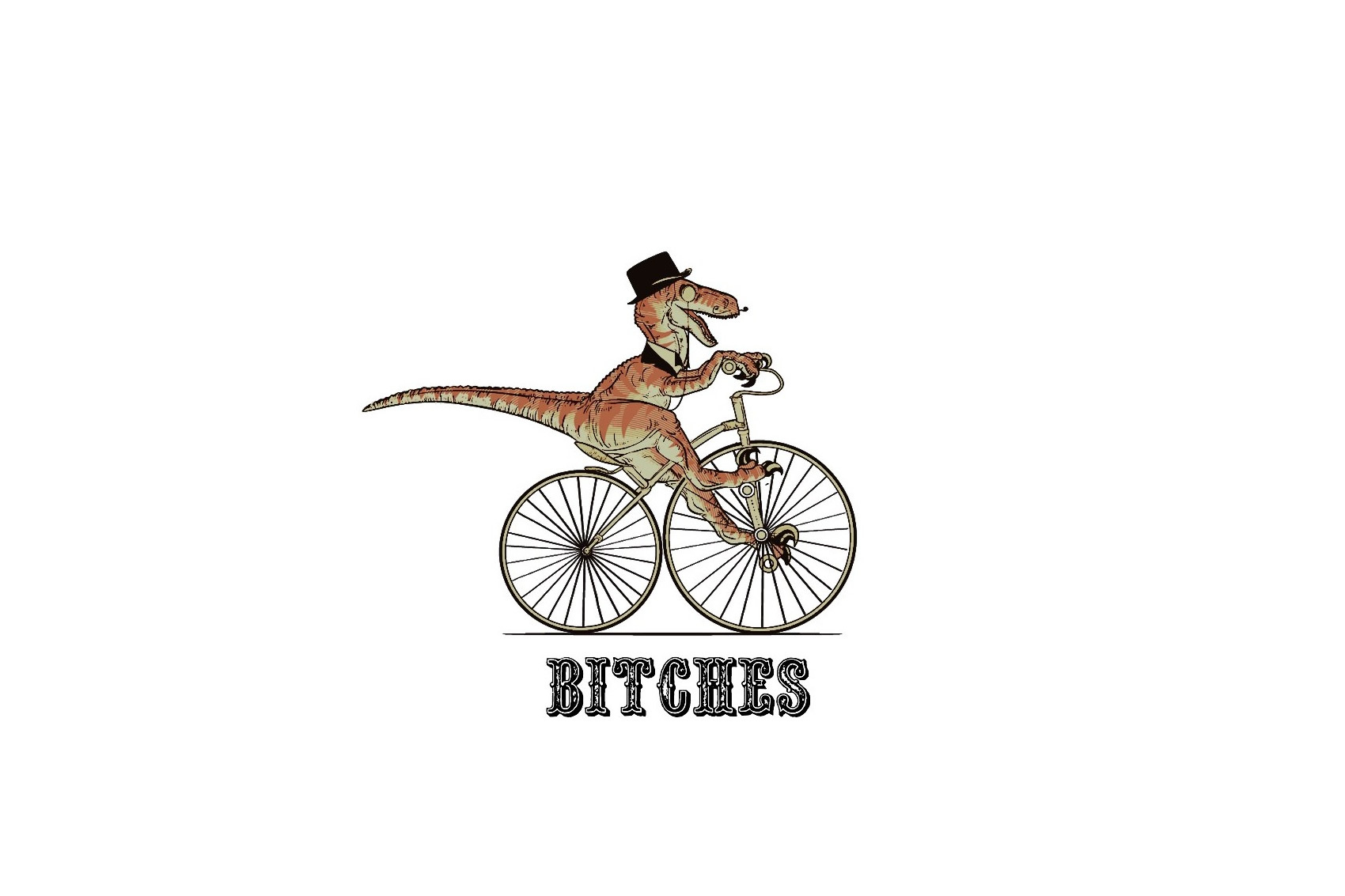 dinosaur on a bicycle