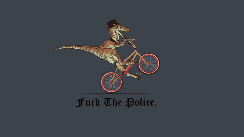 dinosaur on a bicycle